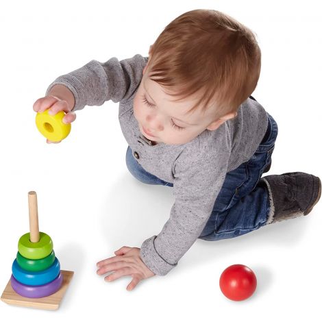 Piramida Curcubeu Melissa and Doug 0576 - poza 4