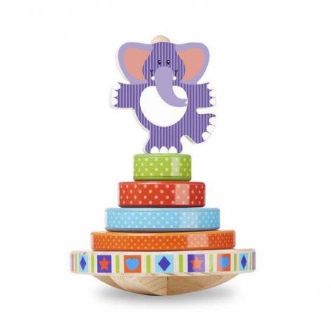 Piramida de stivuit Elefantel Melissa & Doug - poza 1