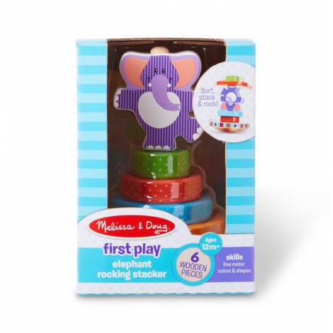 Piramida de stivuit Elefantel Melissa & Doug - poza 4