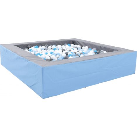 Piscina bile gri-bleu 2 x 2 m inaltime 45 cm - poza 2