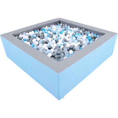 Piscina bile gri-bleu 2 x 2 m inaltime 60 cm
