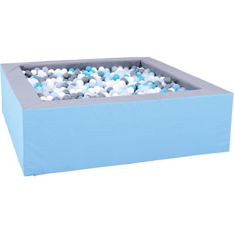 Piscina bile gri-bleu 2 x 2 m inaltime 60 cm - poza 3