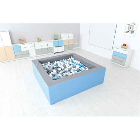 Piscina bile gri-bleu 2 x 2 m inaltime 60 cm - poza 5