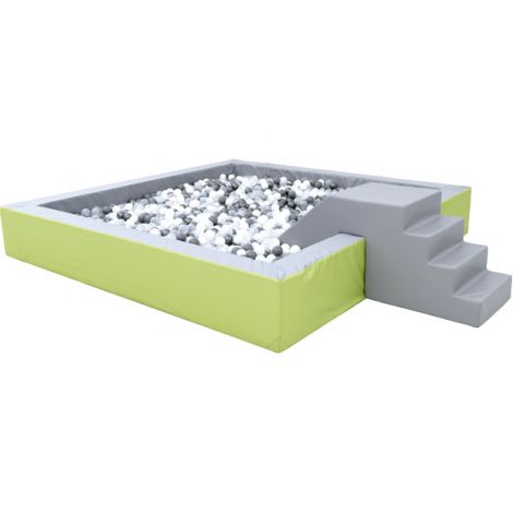 Piscina bile gri-lime 3 x 3 m inaltime 45 cm - poza 4