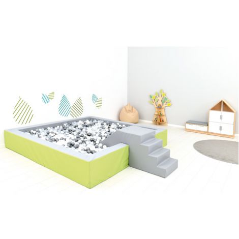 Piscina bile gri-lime 3 x 3 m inaltime 45 cm - poza 5