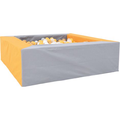 Piscina bile gri-orange 1.5 x 1.5 m inaltime 45 cm - poza 2