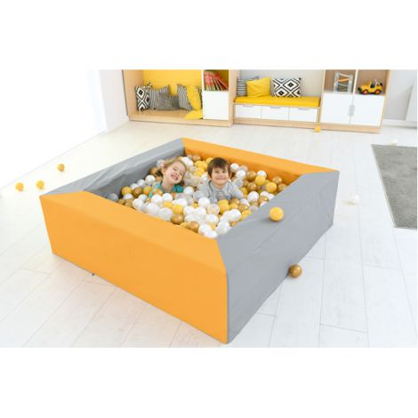 Piscina bile gri-orange 1.5 x 1.5 m inaltime 45 cm - poza 5