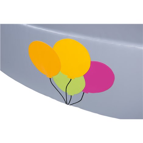 Piscina de colt pentru bile Baloons, 160x160x40 cm, cu certificat Oeko-Tex, cresa si gradinita - poza 2