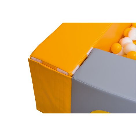 Piscina de colt pentru bile Baloons, 160x160x40 cm, cu certificat Oeko-Tex, cresa si gradinita - poza 3