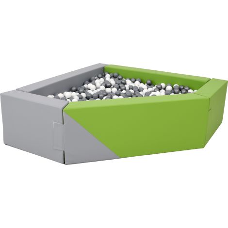 Piscina de colt triunghiulara cu 2000 bile incluse, laturi 2 x 2 m, latura diagonala 158 cm, 60 cm inaltime - poza 3