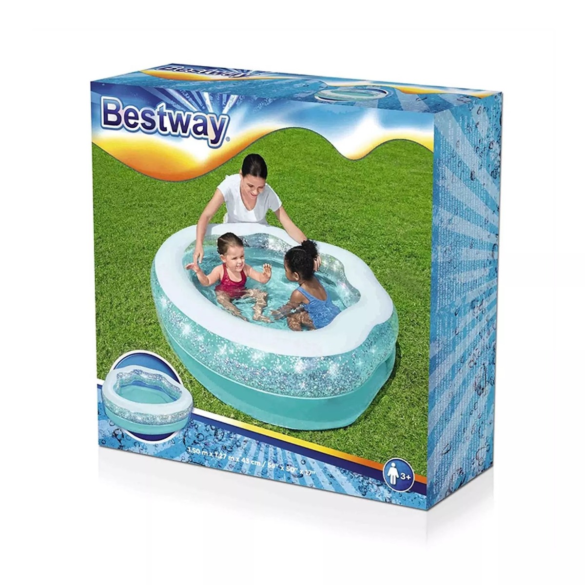 Piscina gonflabila Bestway 150 x 127 x 43 cm Scoica Stralucitoare 52489 - poza 2
