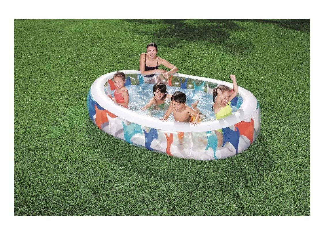 Piscina gonflabila pentru copii Bestway Elliptic 229x152x51 cm - poza 2