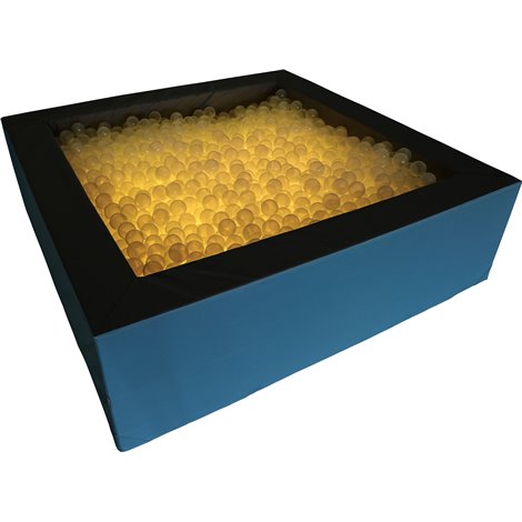 Piscina patrata 2x2 m, inaltime 60 cm, cu lumina colorata si 3000 bile incluse - poza 4