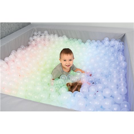 Piscina patrata 2x2 m, inaltime 60 cm, cu lumina si 3000 bile incluse - poza 3