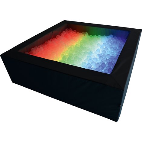 Piscina patrata 2x2 m, inaltime 60 cm, cu lumina si 3000 bile incluse - poza 4