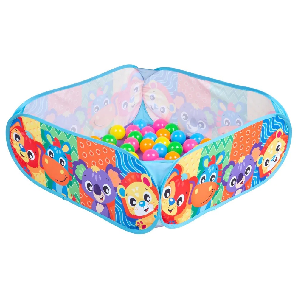 Piscina pentru bebelusi Playgro cu 30 de mingi colorate 72 x 72 x 29 cm - poza 1