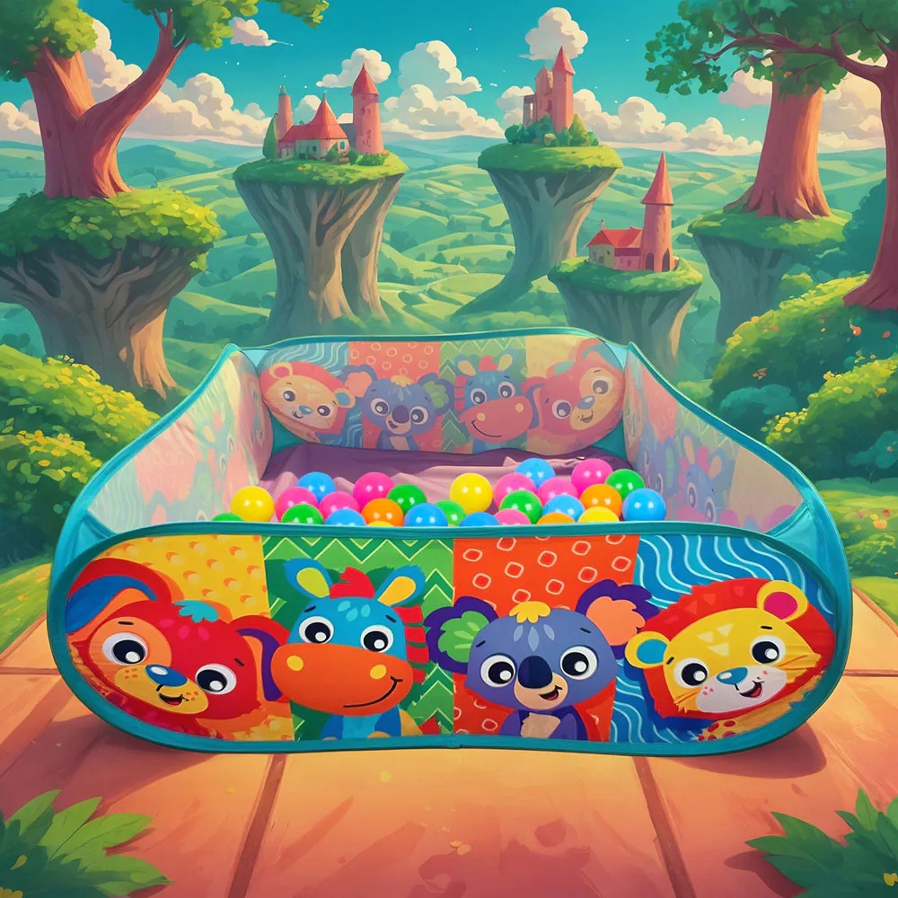 Piscina pentru bebelusi Playgro cu 30 de mingi colorate 72 x 72 x 29 cm - poza 3