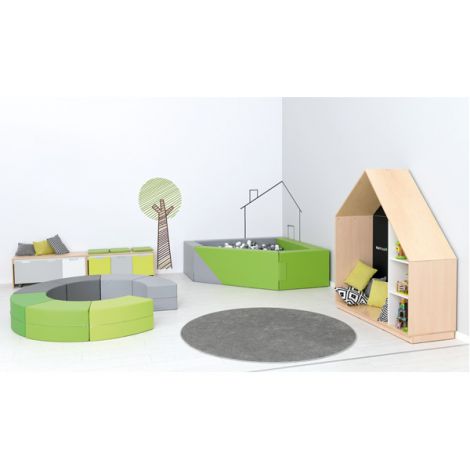 Piscina triunghiulara bile gri-verde inaltime 60 cm - poza 5