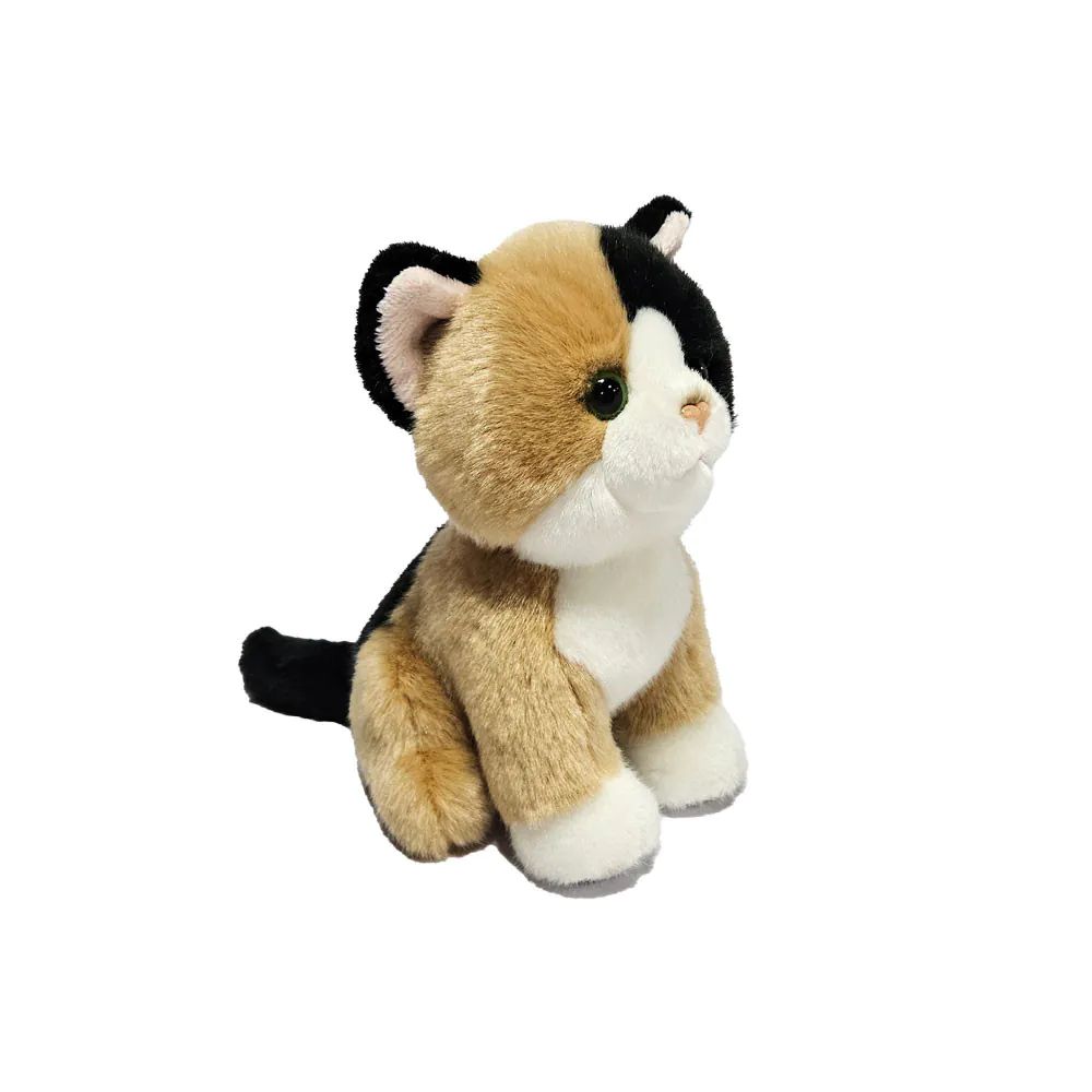 Pisica Calico de plus Silky 18 cm - poza 2