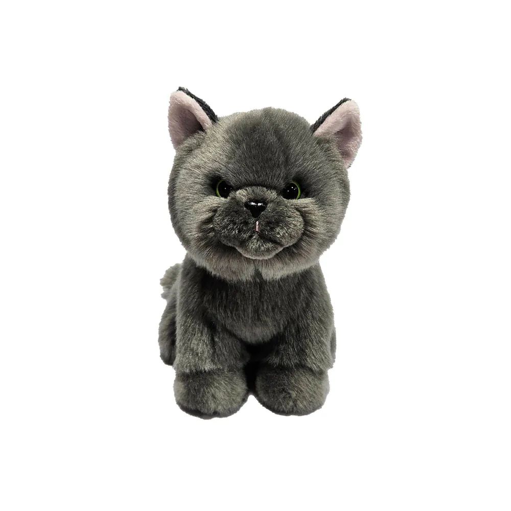 Pisica persana gri de plus Silky 18 cm - poza 1