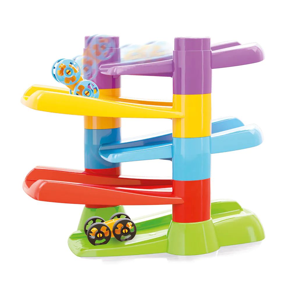 Pista cascada cu 2 masinute Quercetti Flip Car Race Track - poza 1