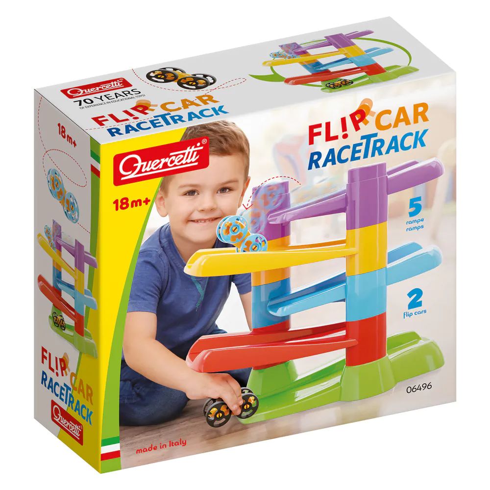 Pista cascada cu 2 masinute Quercetti Flip Car Race Track - poza 3