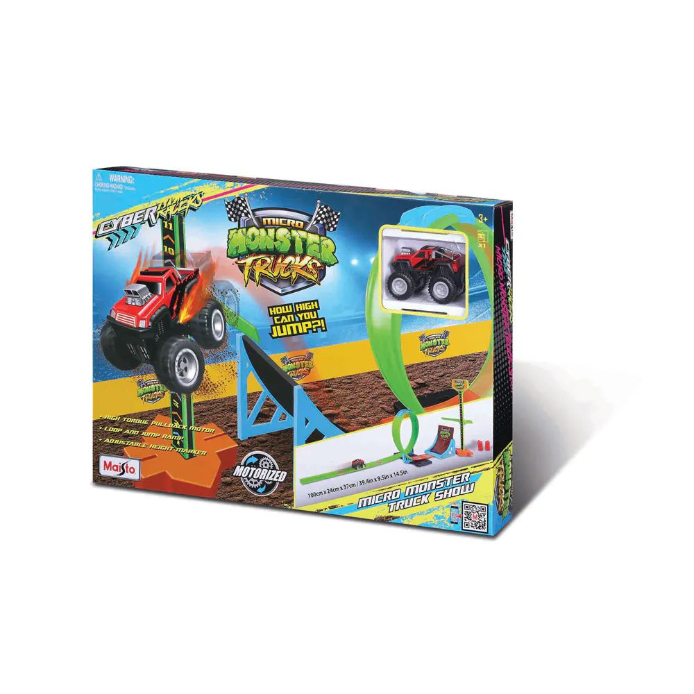 Pista cu 1 masinuta Maisto Cyber Racers Looping Track Micro Monster Truck - poza 2