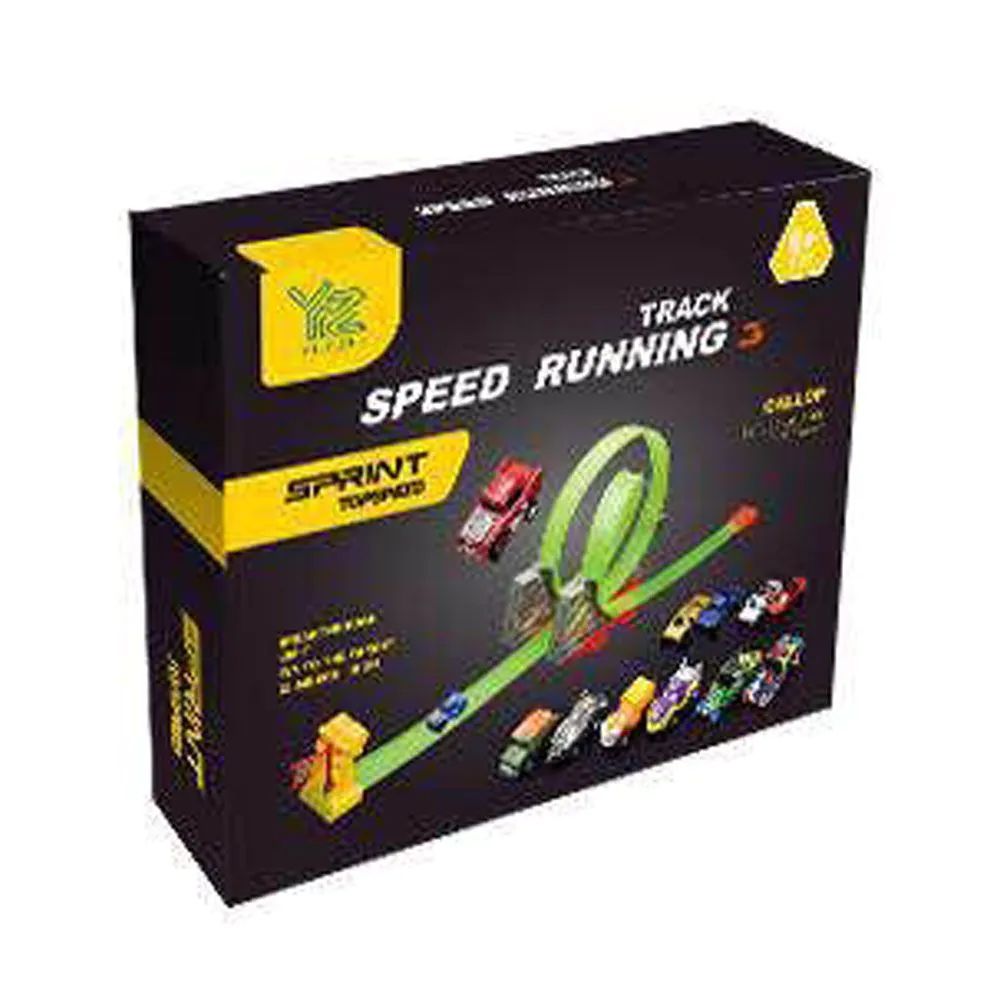 Pista cu 2 bucle, 2 masinute si 1 lansator Sprint Topspeed - poza 2