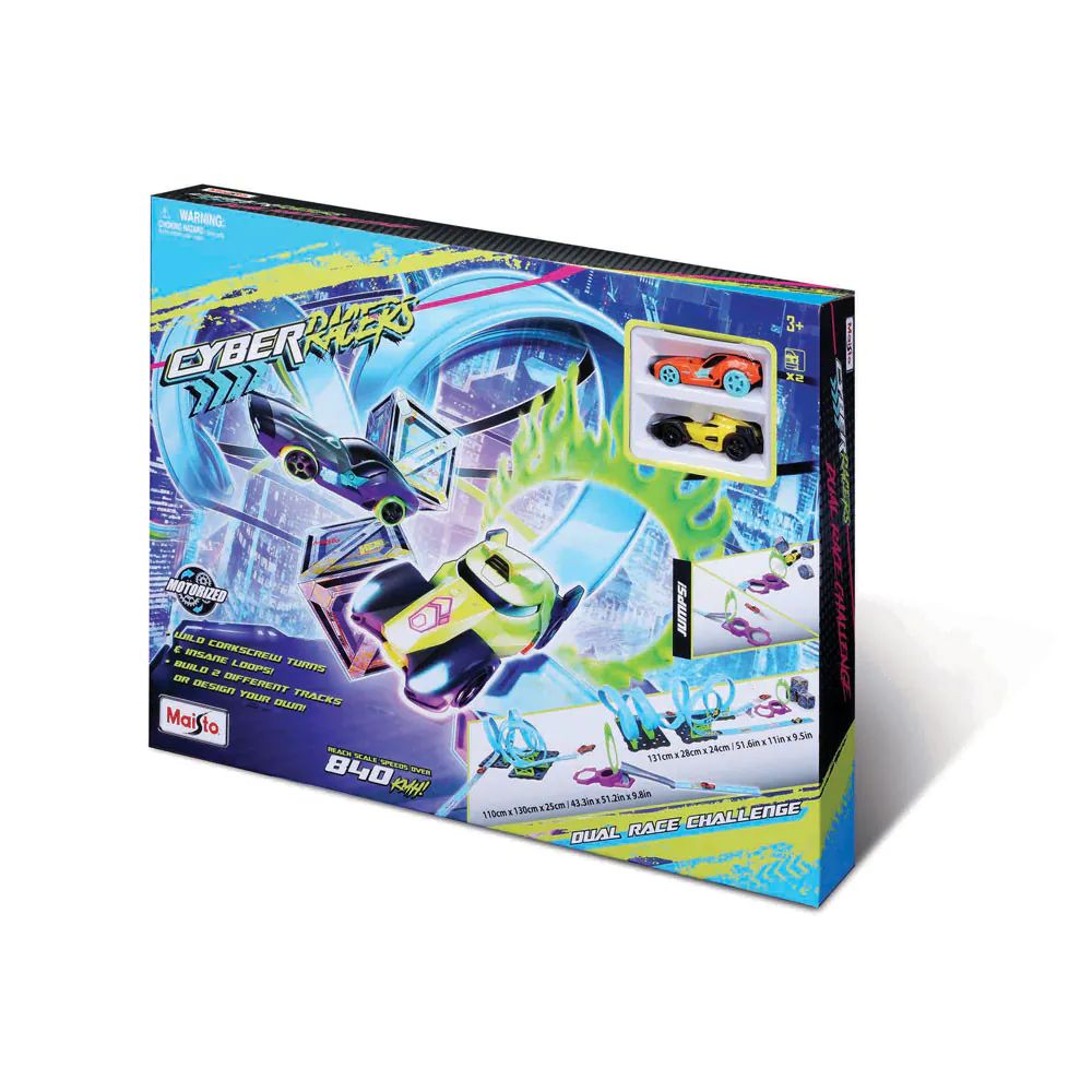 Pista cu 2 masinute Maisto Cyber Racers Track Dual Race Challenge - poza 2