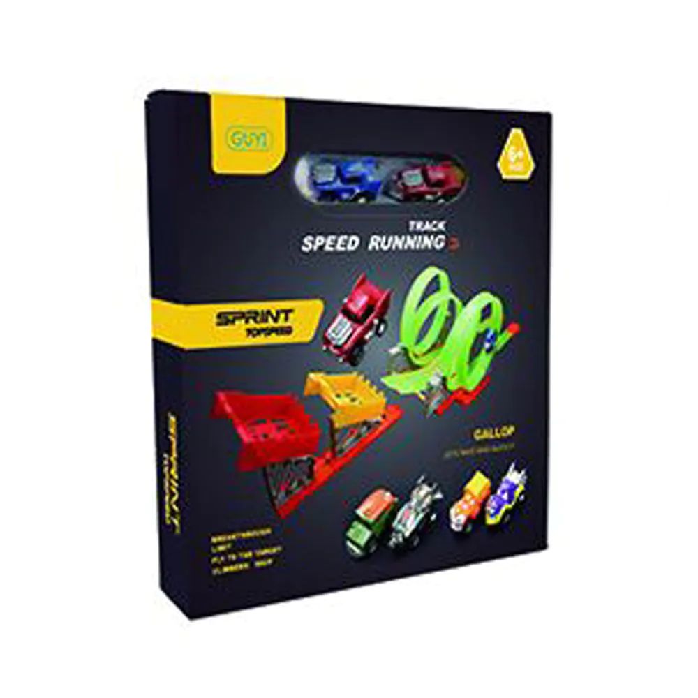 Pista cu 4 bucle, 2 masinute si 2 lansatoare Sprint Topspeed - poza 2
