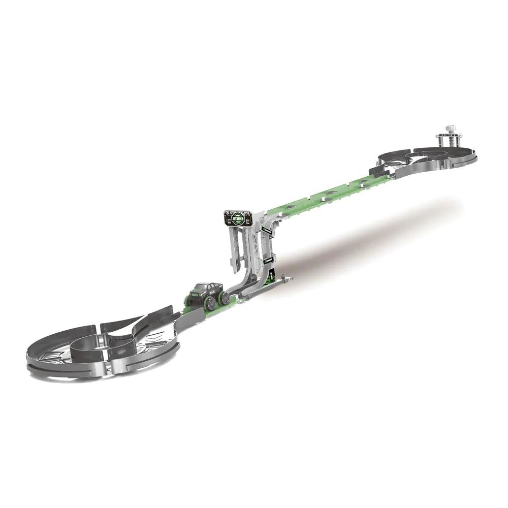 Pista cu masinuta de cascadorii Stunt Track Glowing - poza 1