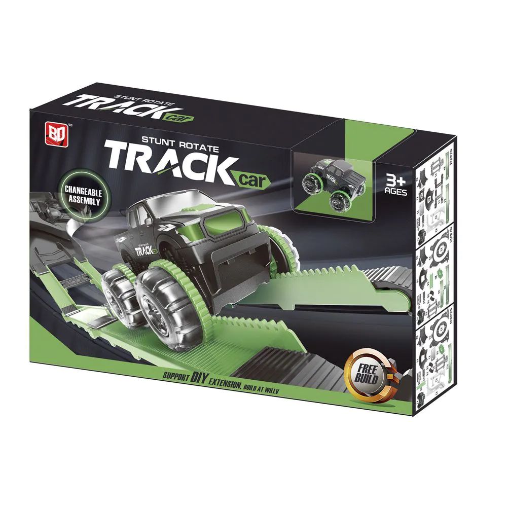 Pista cu masinuta de cascadorii Stunt Track Glowing - poza 2