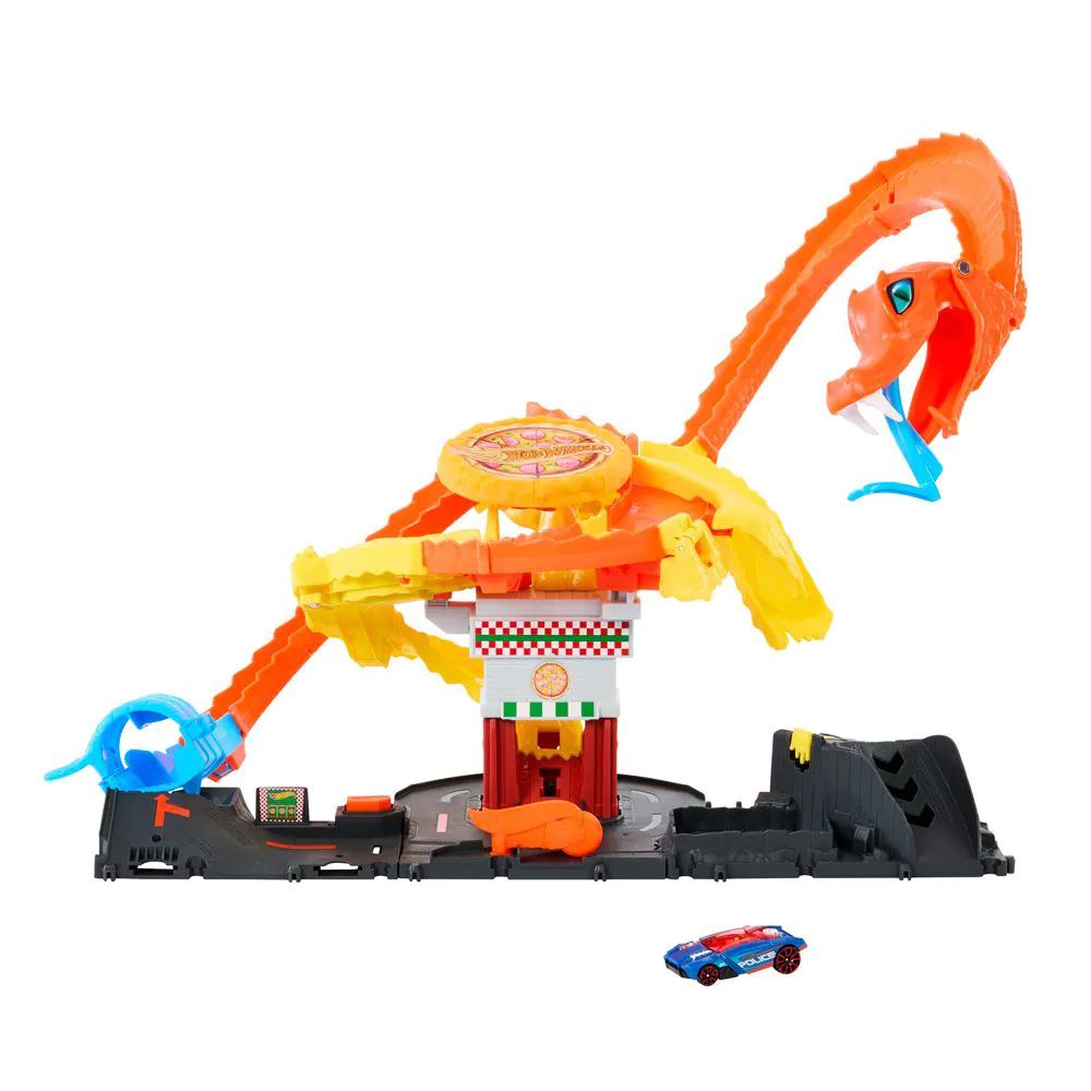 Pista cu masinuta Hot Wheels City Atacul Cobrei - poza 1
