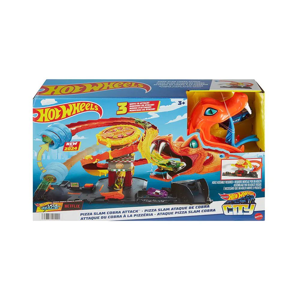 Pista cu masinuta Hot Wheels City Atacul Cobrei - poza 2