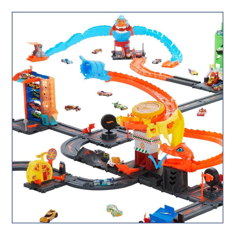 Pista cu masinuta Hot Wheels City Atacul Cobrei - poza 5