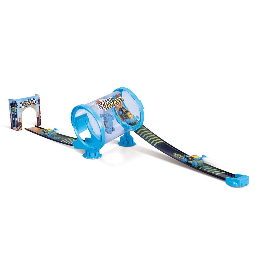 Pista cu rampa de lansare si o masinuta cu pull back Maisto NXS Racers - poza 1