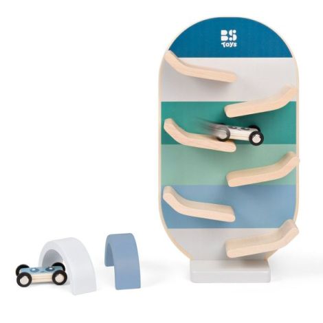 Pista de curse auto din lemn, BS Toys - poza 5