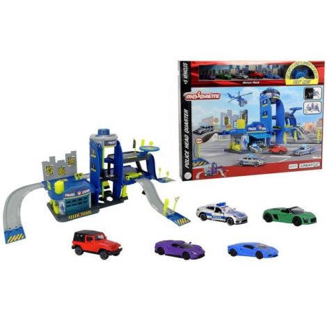 Pista de masini Majorette Creatix Police cu 5 masinute - poza 1