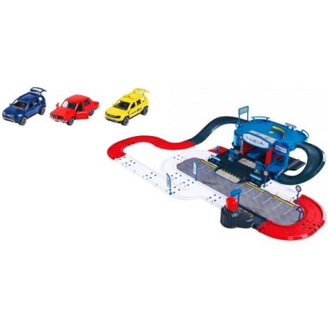 Pista de masini Majorette Dacia Service Center cu 3 masinute - poza 1