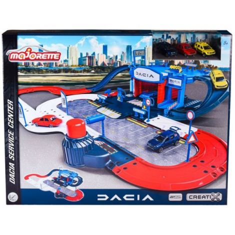Pista de masini Majorette Dacia Service Center cu 3 masinute - poza 3