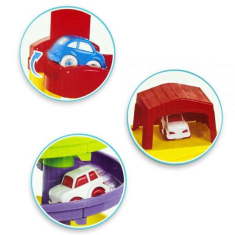 Pista de masini Pilsan Road Set with Car Lift cu 2 masinute - poza 2