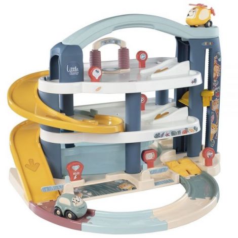 Pista de masini Smoby Big Garage cu masinuta si elicopter - poza 1