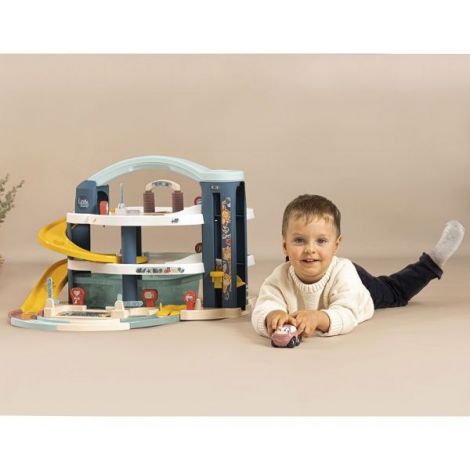 Pista de masini Smoby Big Garage cu masinuta si elicopter - poza 5