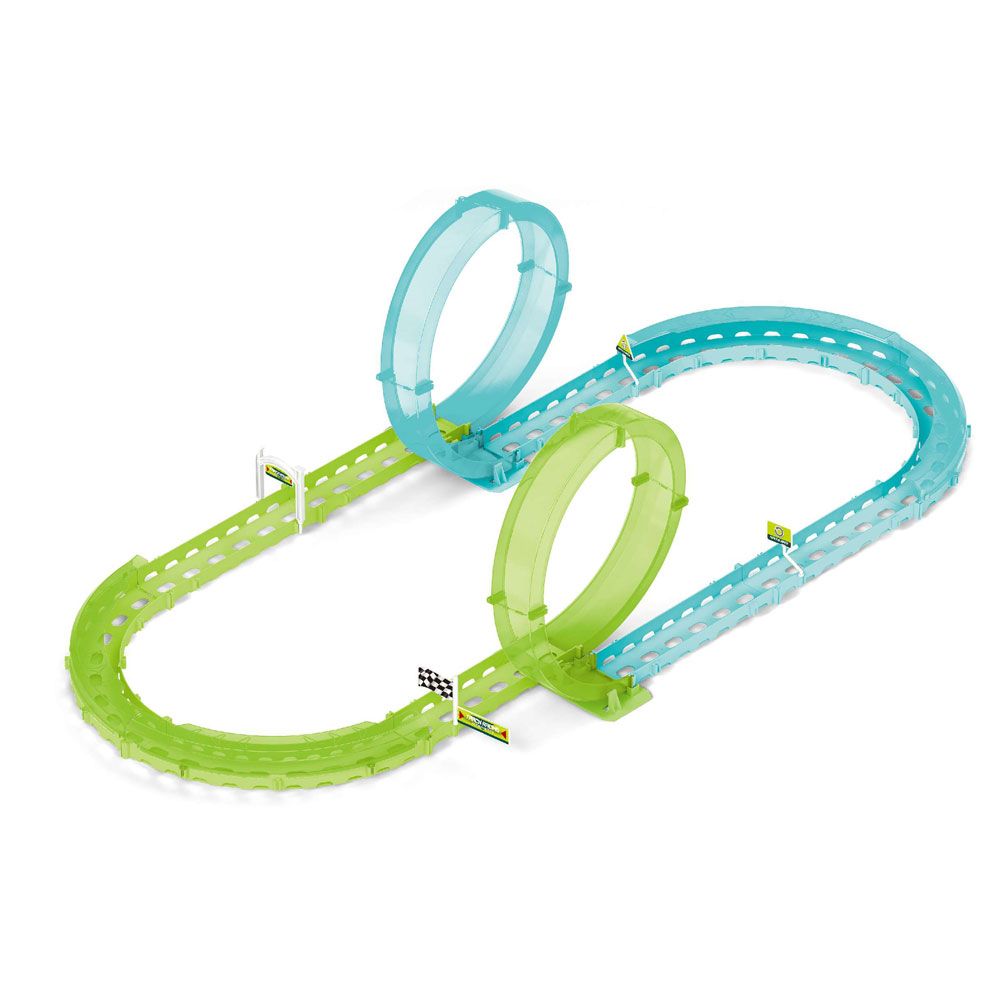 Pista fosforescenta cu 2 bucle Fast Drive 90x44x26 cm - poza 1