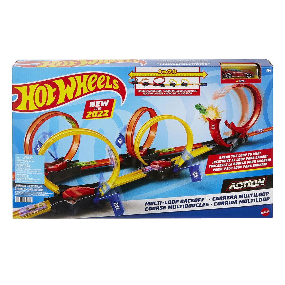 Pista Hot Wheels Multi Loop Raceoff - poza 2