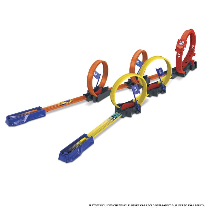 Pista Hot Wheels Multi Loop Raceoff - poza 4