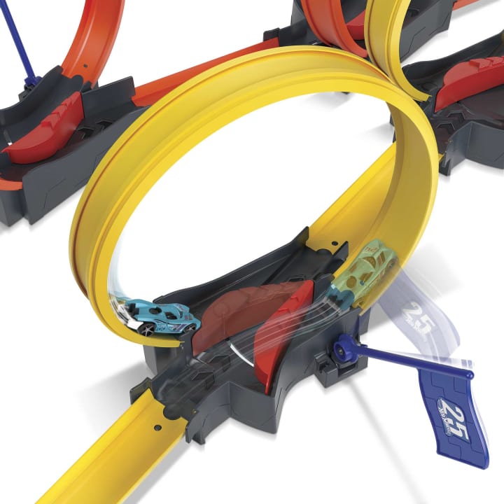 Pista Hot Wheels Multi Loop Raceoff - poza 5