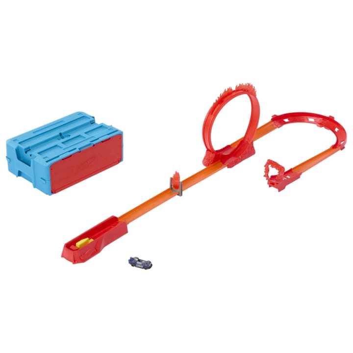 Pista Hot Wheels Track Builder Flame Stunt - poza 1