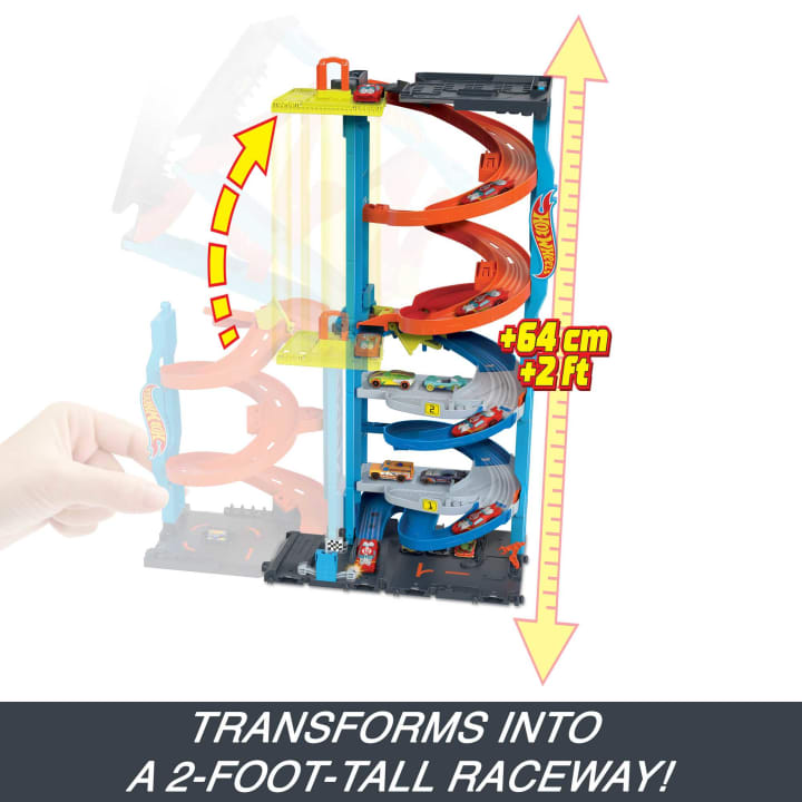 Pista Hot Wheels Transforming Racing Tower - poza 4