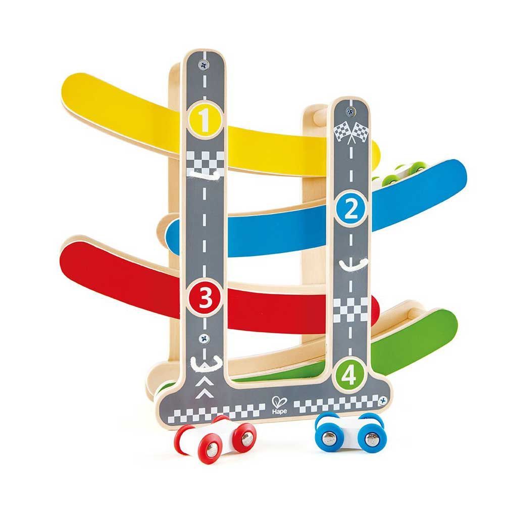 Pista supraetajata cu masinute Hape Colour Track - poza 1
